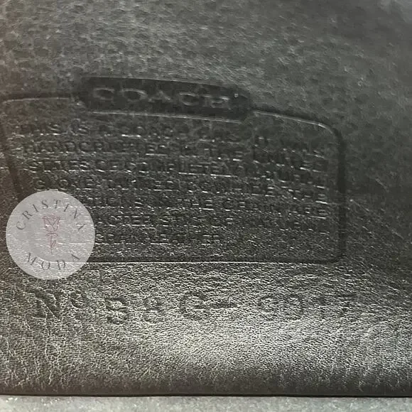 Vintage Coach Abbie Zip Bag 9017 Black 1998 USA - Picture 8 of 10